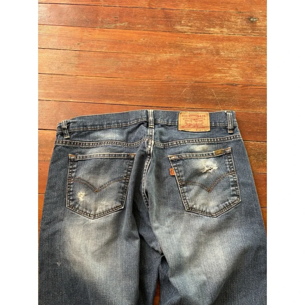 Vintage Levi's 514 Orange Tab Men's Jeans Blue Athletic 38x32